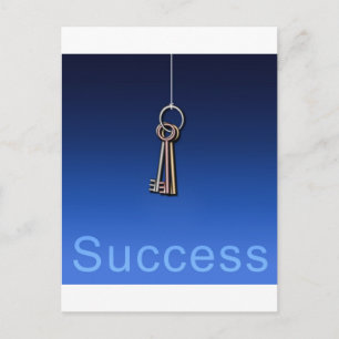 Carte Postale Clés du succès