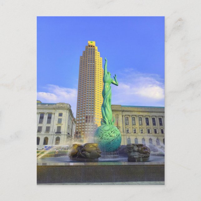 Carte Postale Cleveland - Fontaine de Vie Éternelle (Devant)
