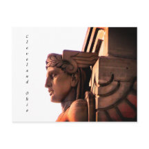 Carte postale Cleveland Ohio Art Déco (verticale)