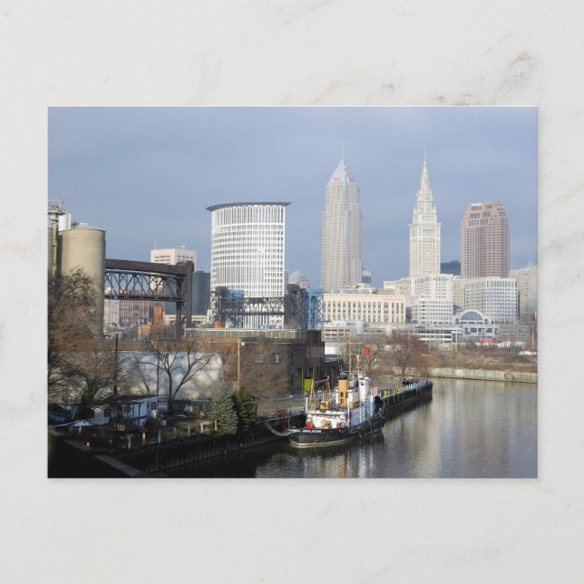 Carte postale Cleveland, Ohio River View (Devant)