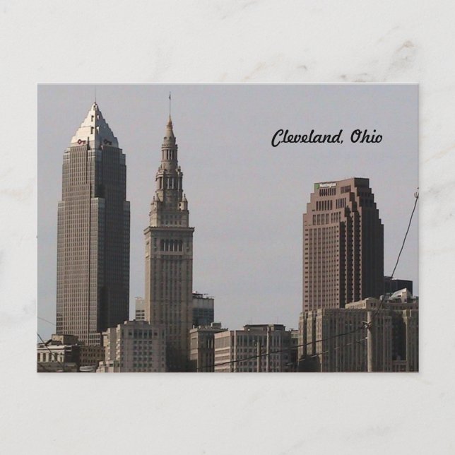 Carte postale Cleveland Ohio Skyline (Devant)