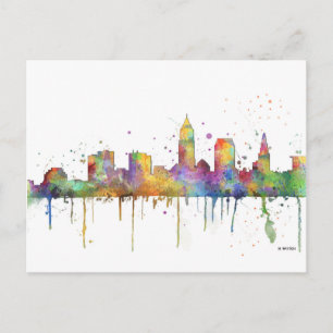 CARTE POSTALE CLEVELAND, OHIO SKYLINE