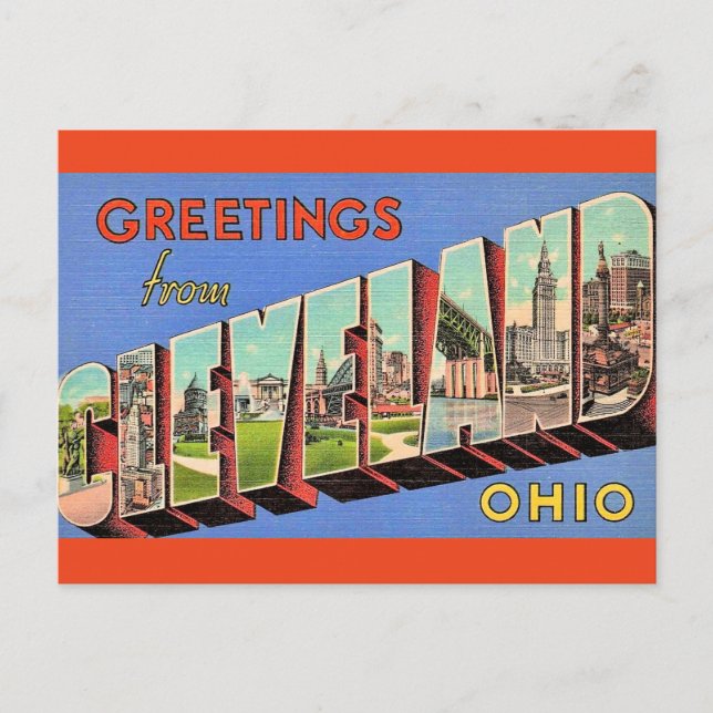 Carte Postale Cleveland Ohio vintage (Devant)