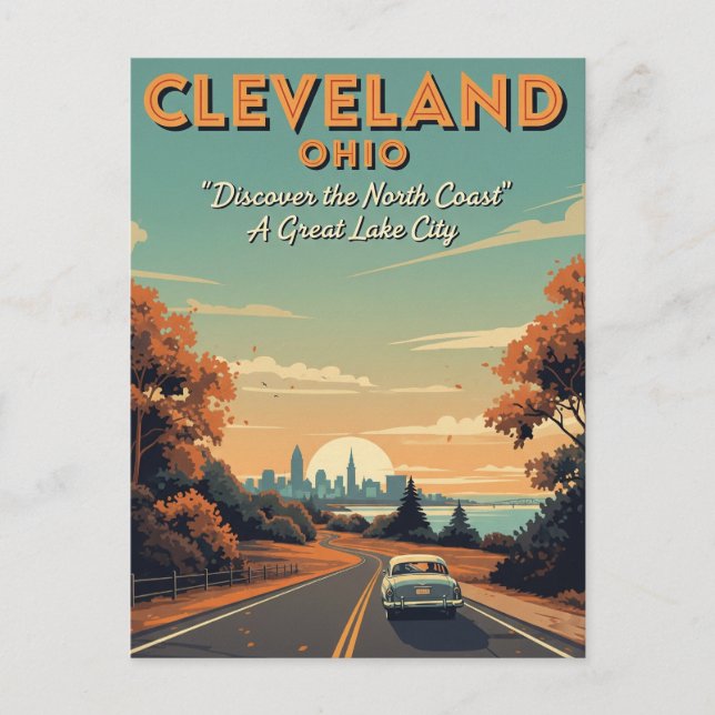 Carte Postale Cleveland Ohio Vintage voyage (Devant)