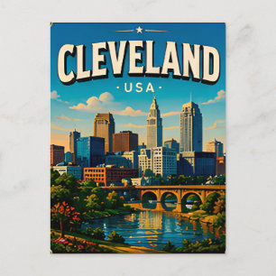 Carte Postale Cleveland Rock Hall Voyage Souvenir