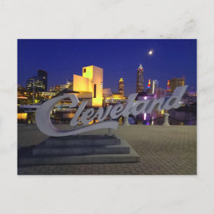 Carte Postale Cleveland script