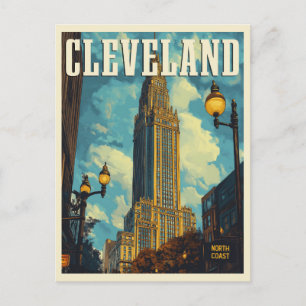 Carte Postale Cleveland Vintage voyage
