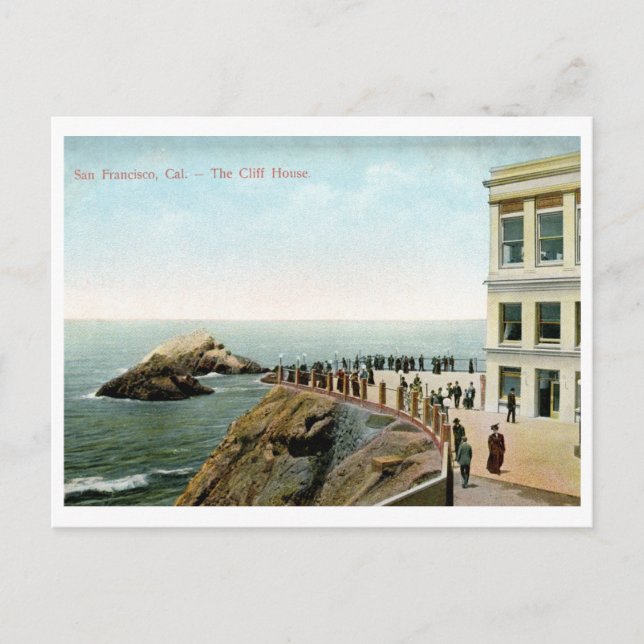 Carte Postale Cliff House, San Francisco, CA Vintage (Devant)