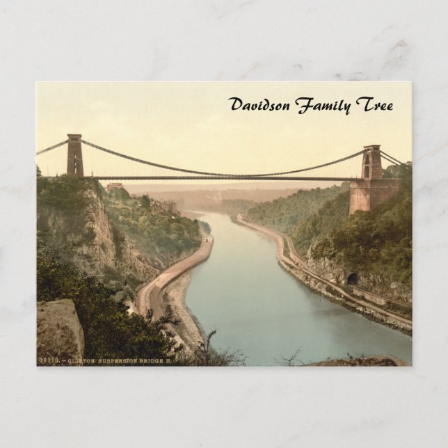 Carte Postale Clifton Suspension Bridge II, Bristol, Angleterre (Devant)