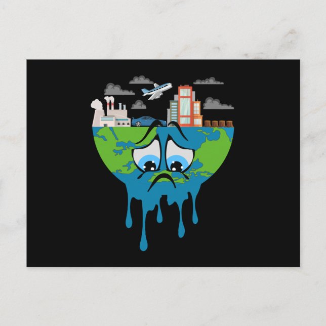 Carte Postale Climate Change Planet Future Earth CO2 Poison Idea (Devant)