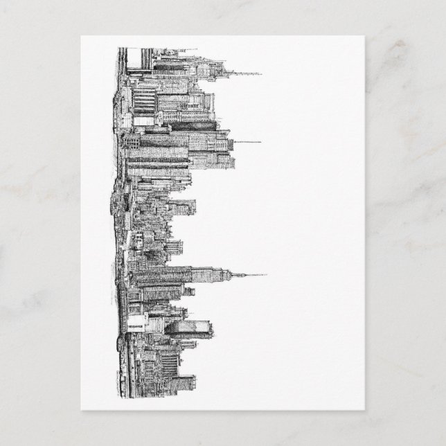 Carte Postale Clin d'horizon de New York (Devant)