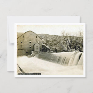 Carte Postale Clinton NJ Mill et Dam des années 1910 Vintages in