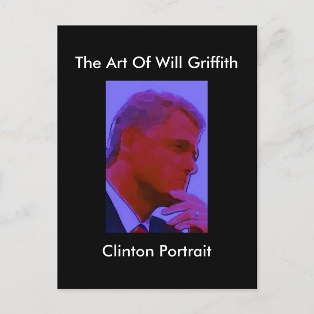 CARTE POSTALE CLINTON PORTRAIT (Devant)