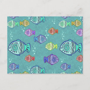 Carte Postale Clip Art Fish Motif + vos idées