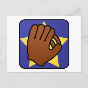 Carte Postale Clip de dessin animé Art Sports Baseball Glove Gol