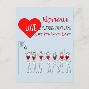 Carte Postale Clipart Du Lecteur Et Devis De Netball Motivationn