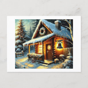 Carte Postale Cloche de Noël,