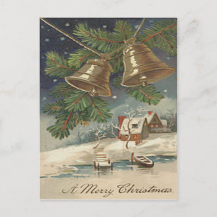 Carte Postale Cloche d'étang gelé Evergreen Neige