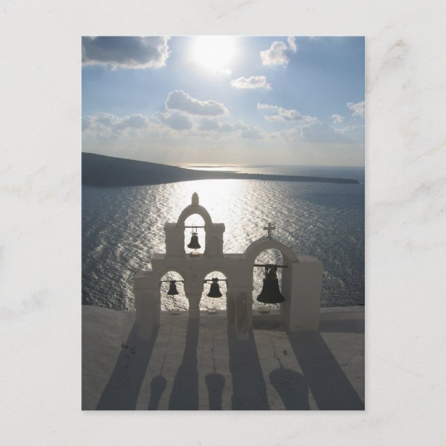 Carte Postale Cloches à Oia (Devant)