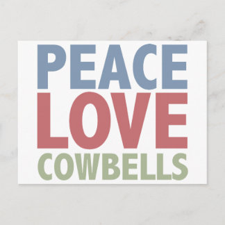Carte Postale Cloches Peace Love