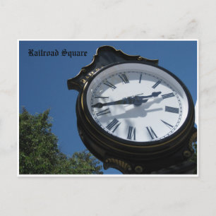 Carte Postale Clock Railroad Sq.