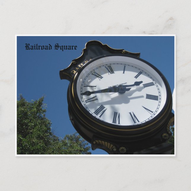 Carte Postale Clock Railroad Sq. (Devant)