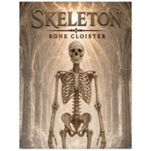Cloître d'os de squelette Cinéma sombre