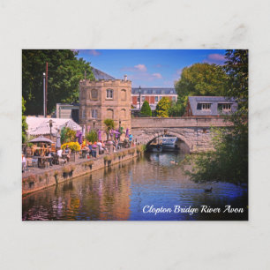 Carte Postale Clopton Bridge River Avon Stratford Sur Avon