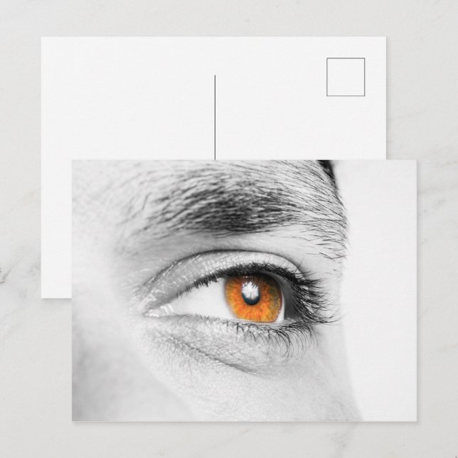 Carte Postale Closeuse oculaire humain (Devant / Derrière)