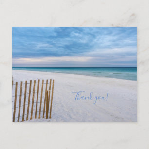 Carte Postale Clôture de plage matin Destin Floride Merci
