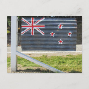 Carte Postale clôture du drapeau de la Nouvelle-Zélande