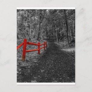 Carte Postale Clôture rouge