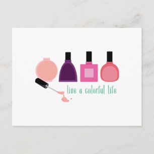 Carte Postale Clou de vie coloré polonais