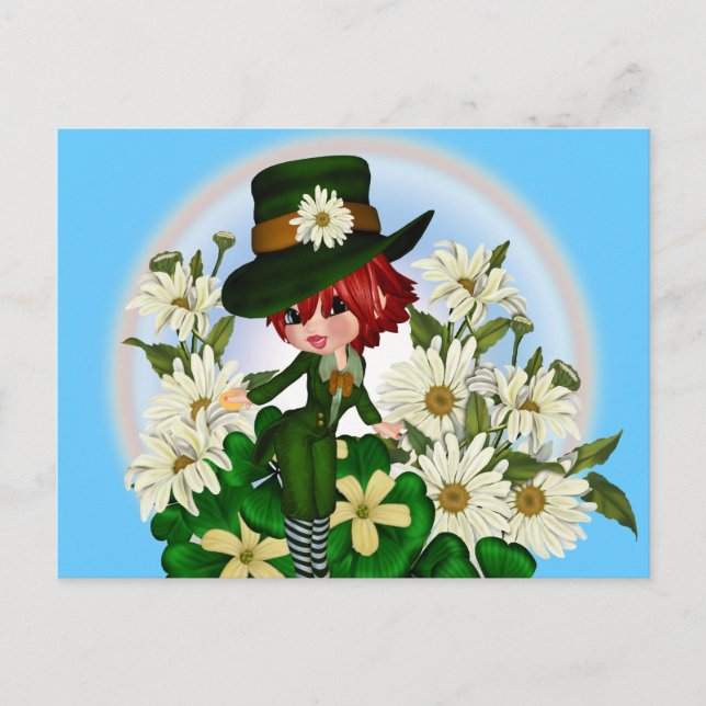 Carte Postale Clover Daisy Patty Leprechaun (Devant)