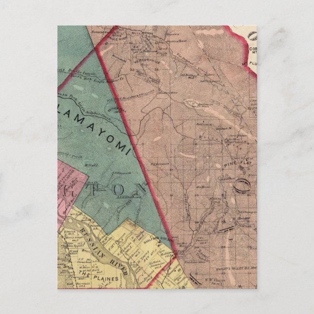 Carte Postale Cloverdale, Washington, Mendocino (Devant)