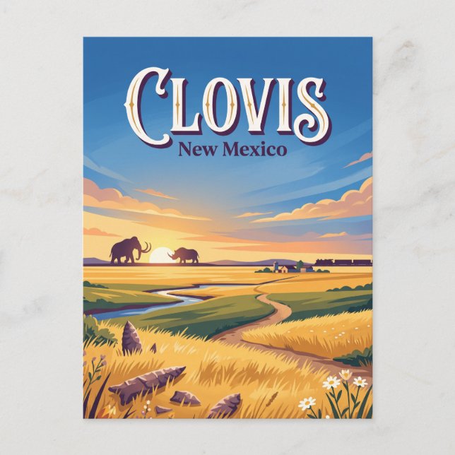 Carte Postale Clovis, Nouveau-Mexique (Devant)