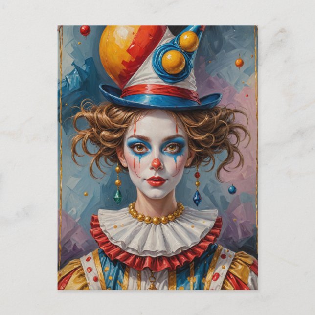 Carte Postale Clown (Devant)