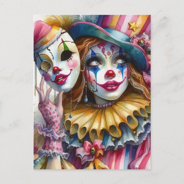 Carte Postale Clown (Devant)