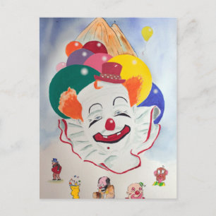 Carte postale clown