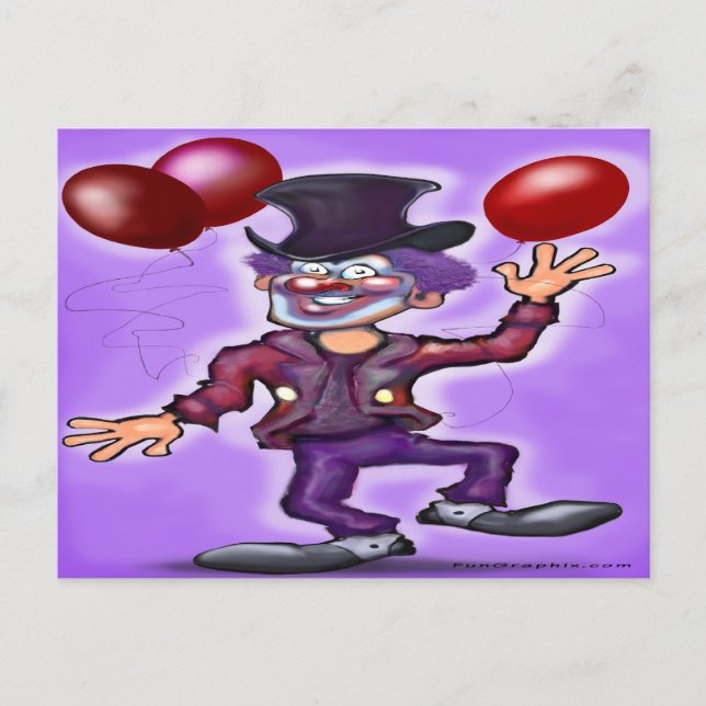 Carte Postale Clown (Devant)