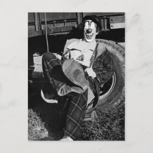 Carte Postale Clown de clown bizarre victorien