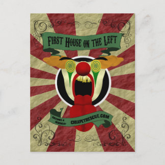 Carte Postale Clown effrayant