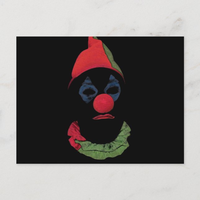 Carte Postale Clown foncé (Devant)