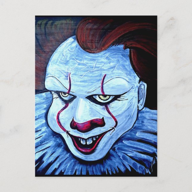 Carte Postale Clown : Mal (Devant)