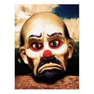 Cartes Postales Clown Triste Originales Zazzle Fr