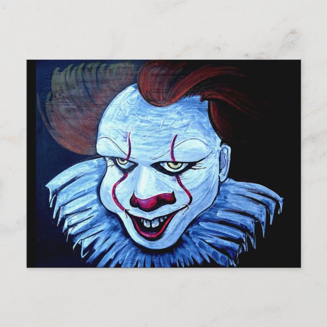 Carte Postale Clown:Malveillant (Devant)