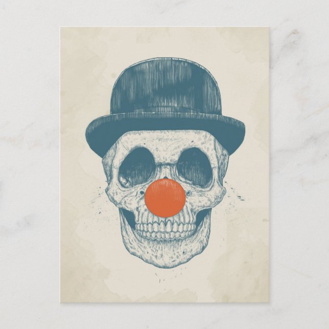 Carte Postale Clown mort (Devant)