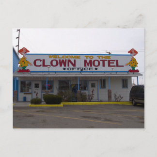 Carte Postale Clown Motel