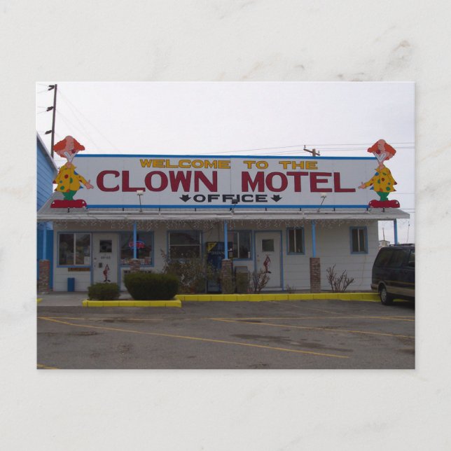 Carte Postale Clown Motel (Devant)