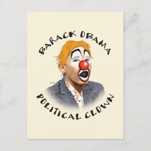 Carte Postale Clown politique